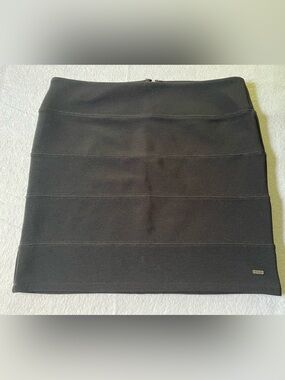 PINK Victoria's Secret Black Bandage-Style Mini Skirt